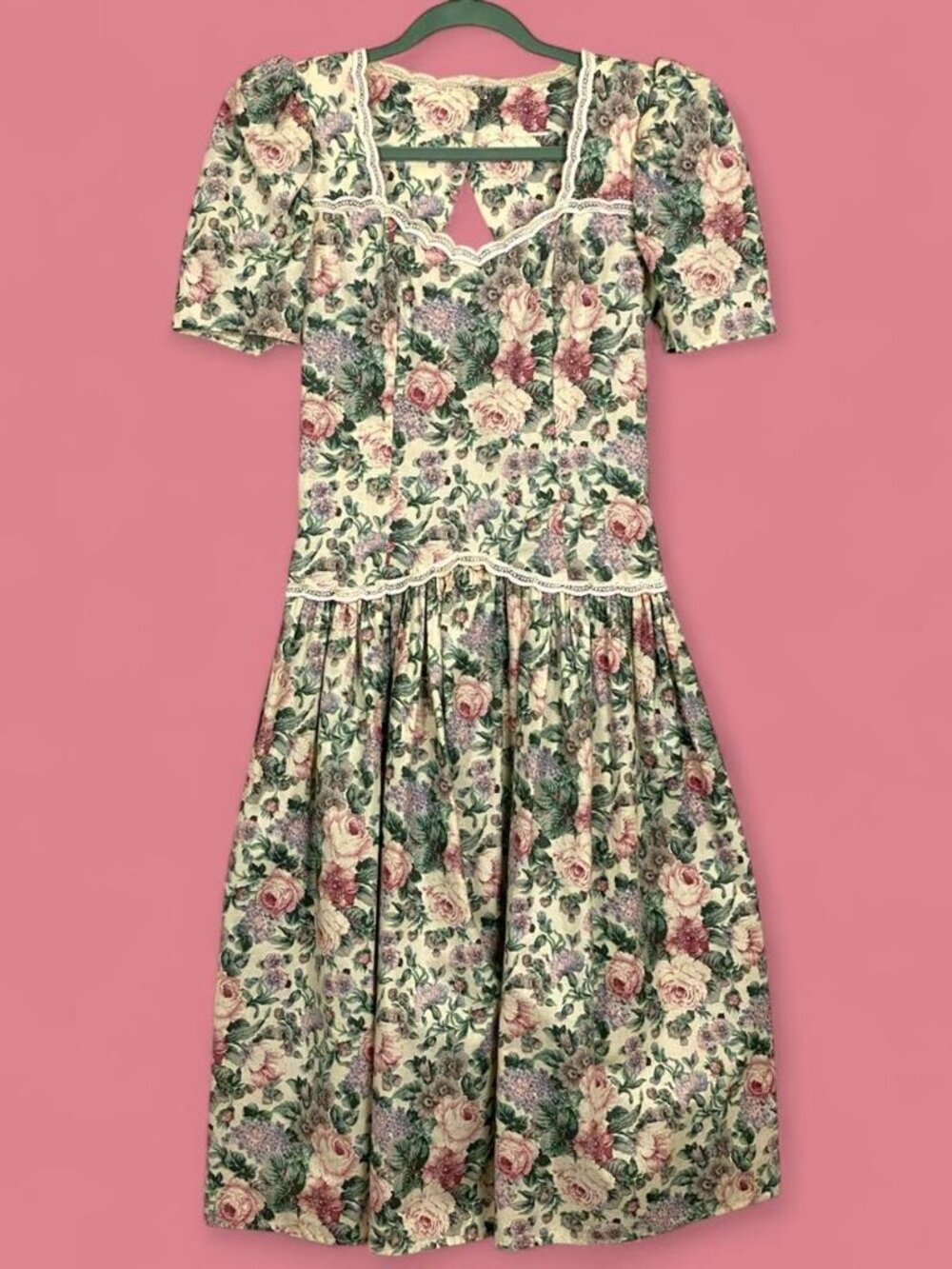 Vintage Prairie Coquette Puff Sleeve Dress
